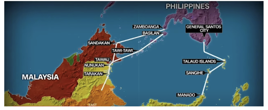 Figure 4. Pro-ISIS Logistics Routes