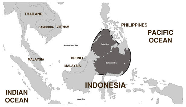 Figure 2. Map of the Sulu-Sulawesi Seas