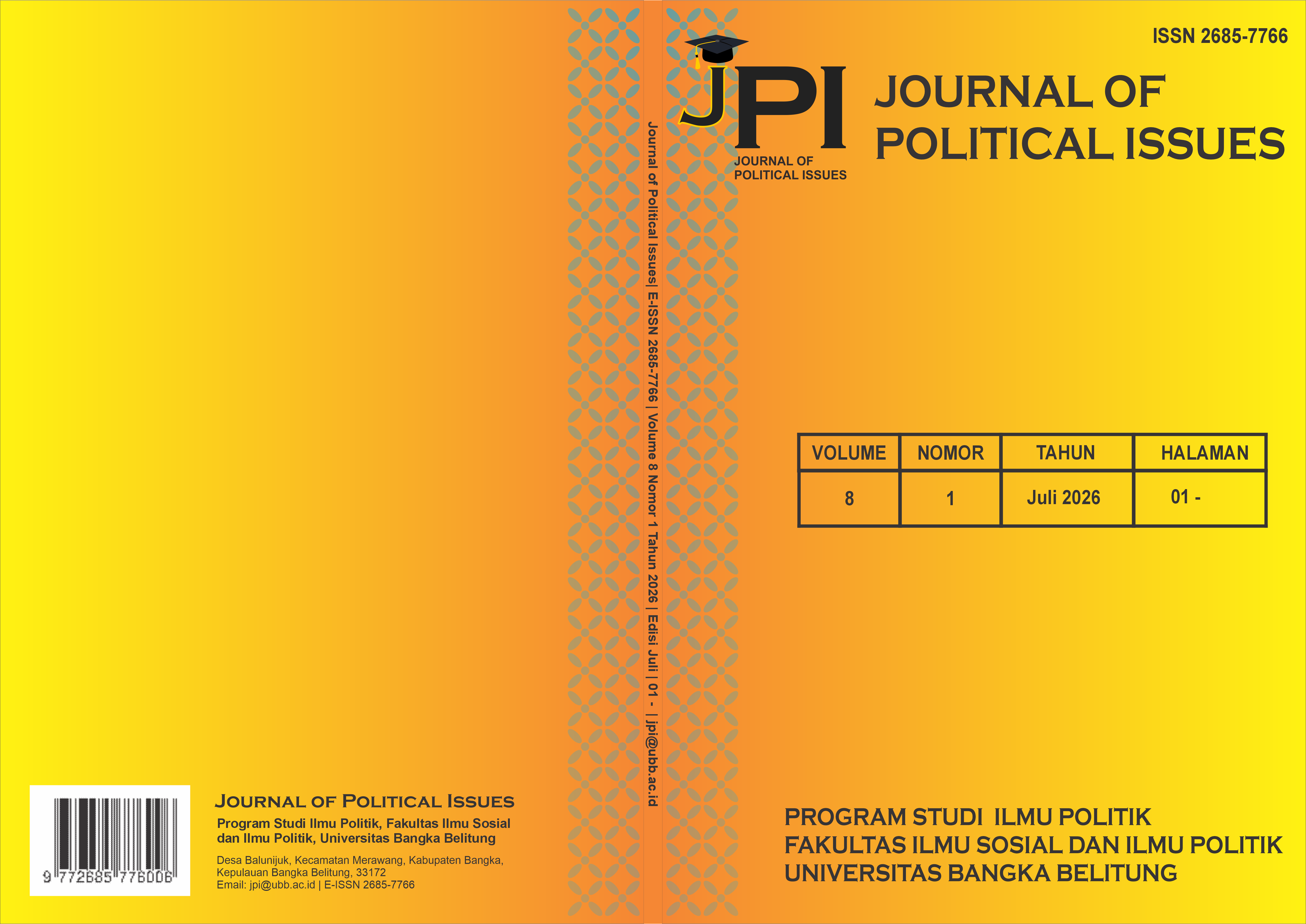 					Lihat Vol 8 No 1 (2026): Journal of Political Issues
				